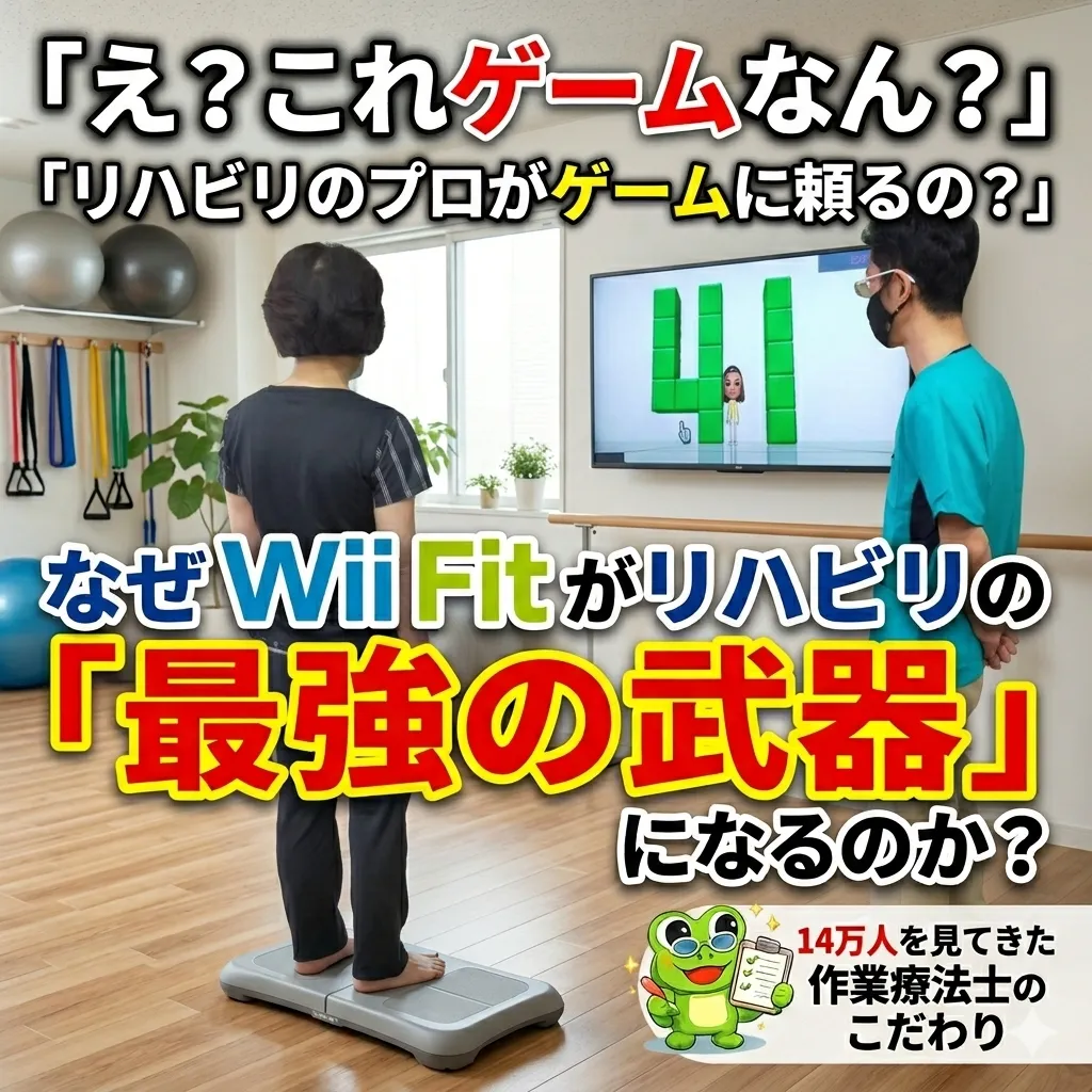 なぜゲームのWii Fitがリハビリの武器になるのか?14万人を見てきた作業療法士が「遊び」を「本気のトレーニング」に変える理由。